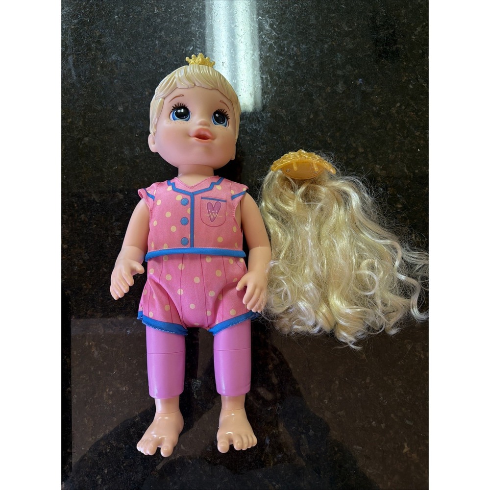 Hasbro Baby Alive Doll Princess Ellie Grows Up‎ 15" Blonde Blue Eyes Talks 2022